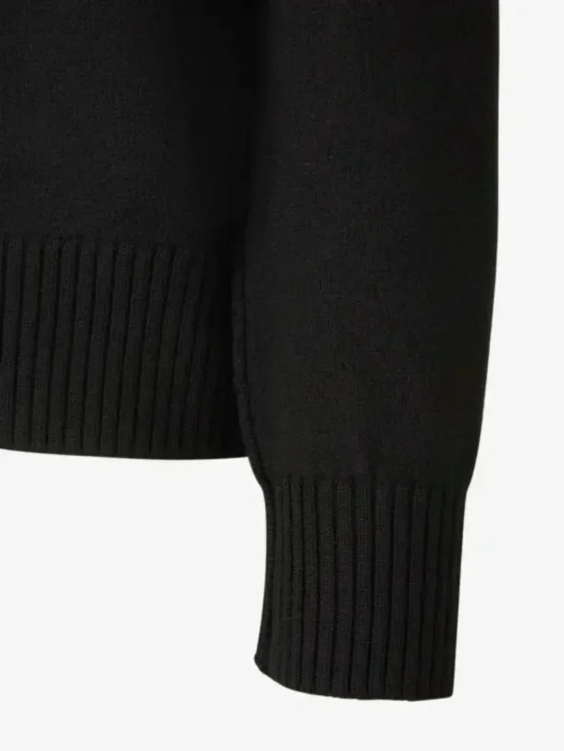Amitalie unisex svetr ze 100% vlny s ikonickým srdcem
