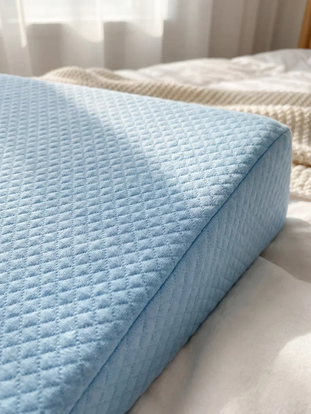 Memory Foam Baby Wedge Cushion with Washable Cover