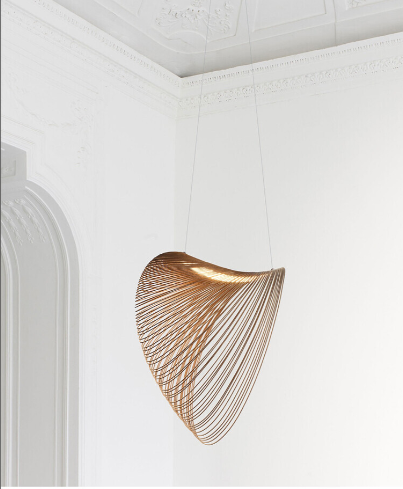 Kerrin Pendant Light In Birch Wood For Cozy Living Areas