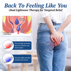 Portable Dual-Light Therapy Device for Hemorrhoid Relief – Red & Blue Light Treatment