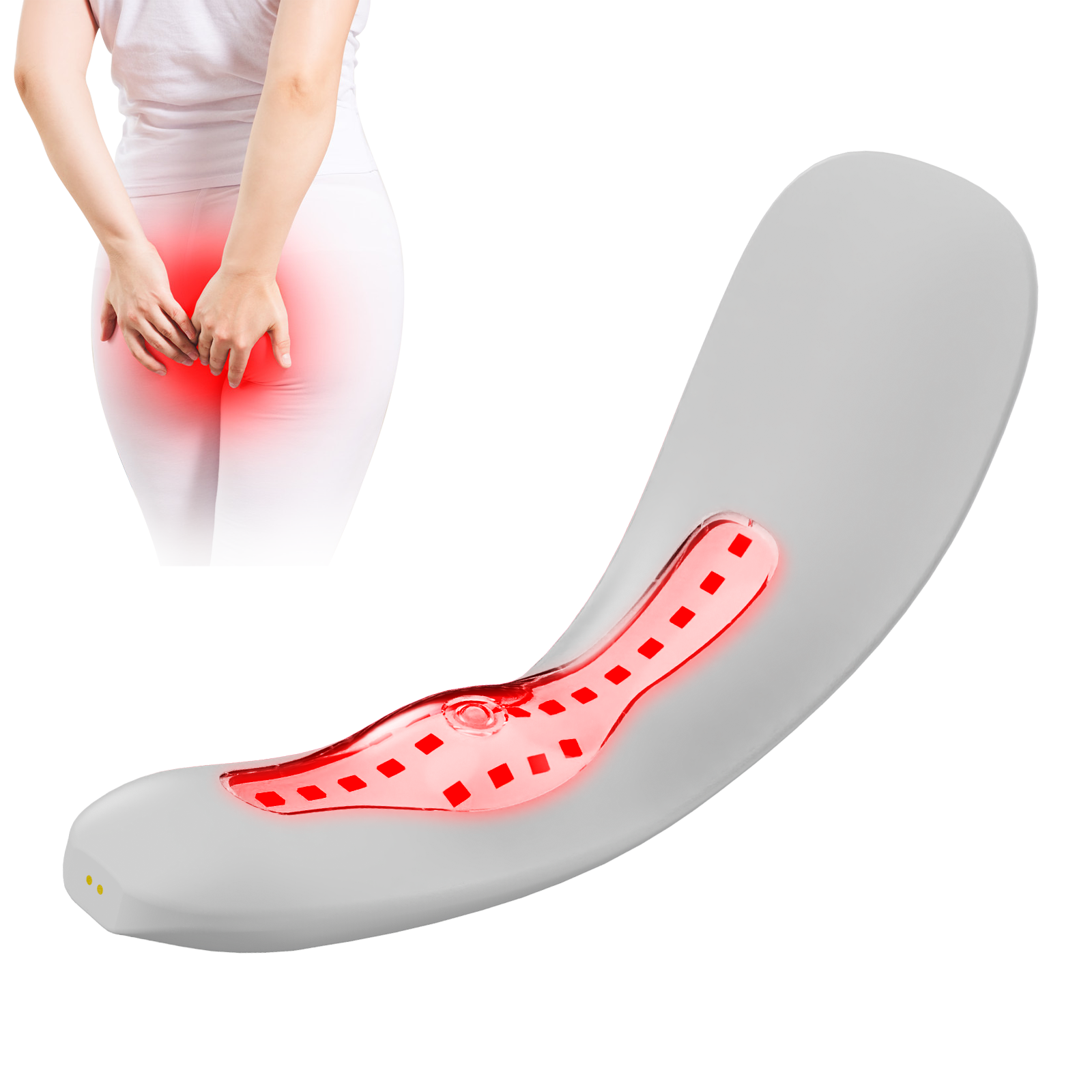 Portable Dual-Light Therapy Device for Hemorrhoid Relief – Red & Blue Light Treatment
