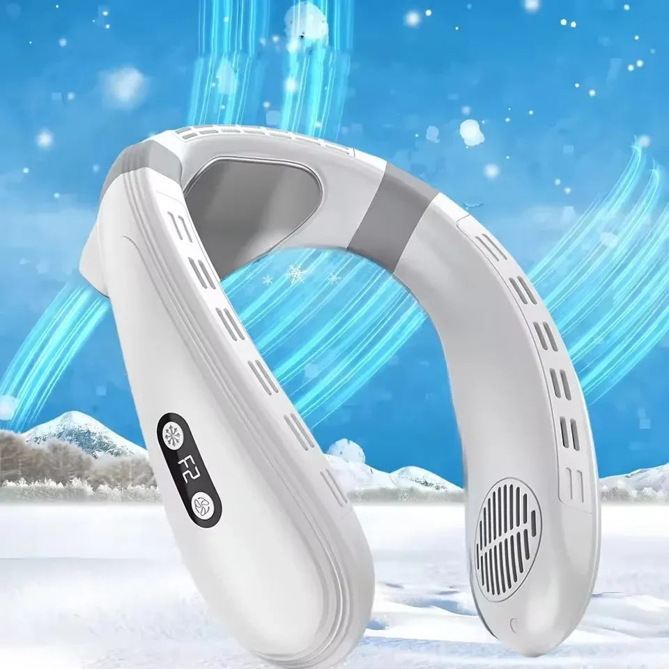 FrostClip 5200 – Ładowalny wentylator na szyję z klipsem i chłodzeniem półprzewodnikowym