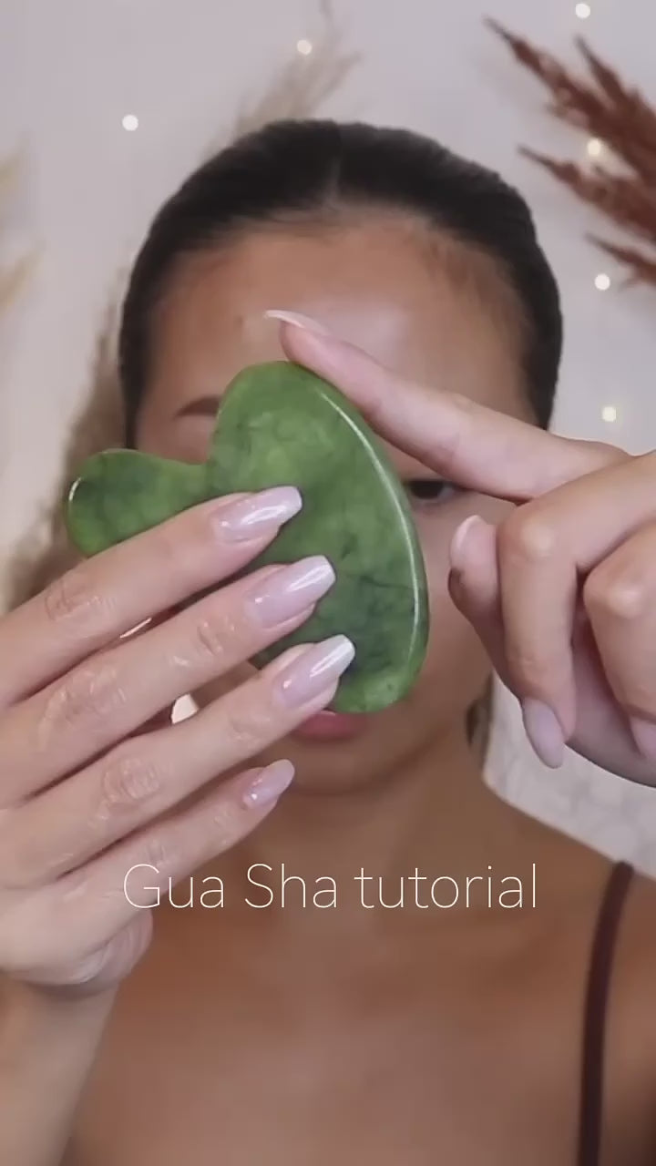 Authentic Jade Gua Sha Facial Massager Tool
