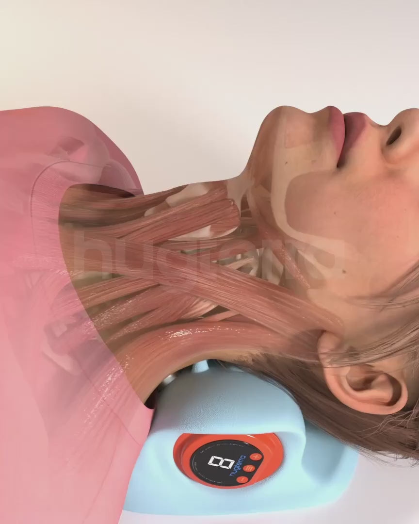 Multifunktionaler Nackenmassagegerät mit Dehnung und Wärme