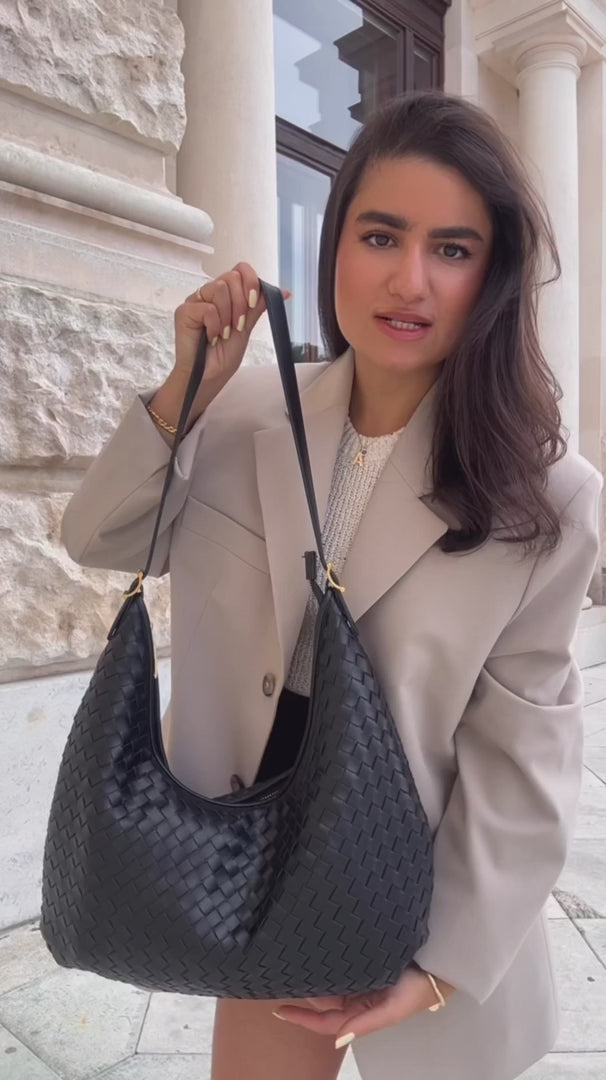 Borsa in pelle vegana per esperienza di shopping oversize