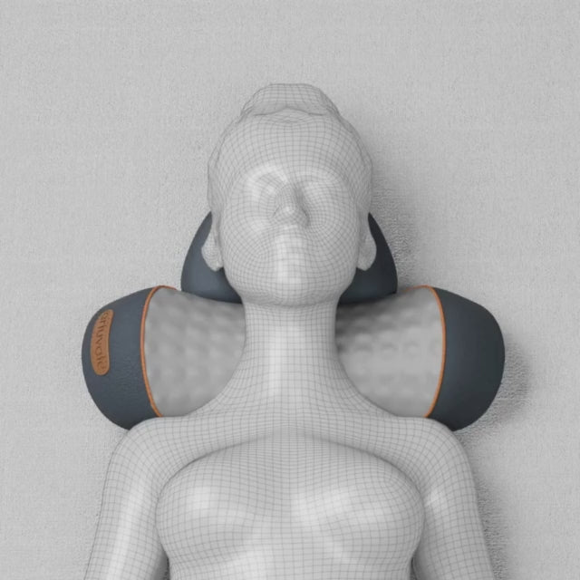 Heat And Vibration Neck Massager With Posture Support