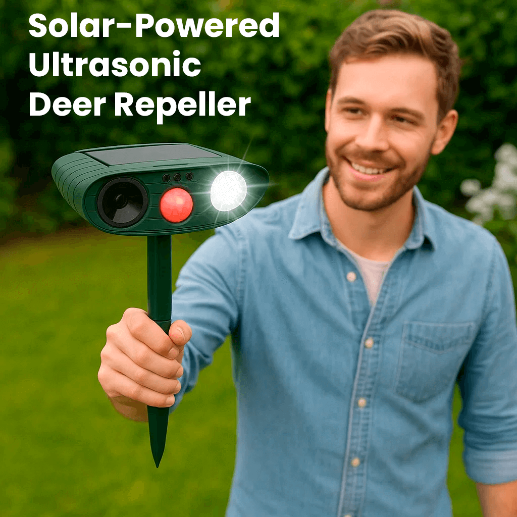 SolaraGuard Solar Ultrasonic Deer Repeller For Gardens