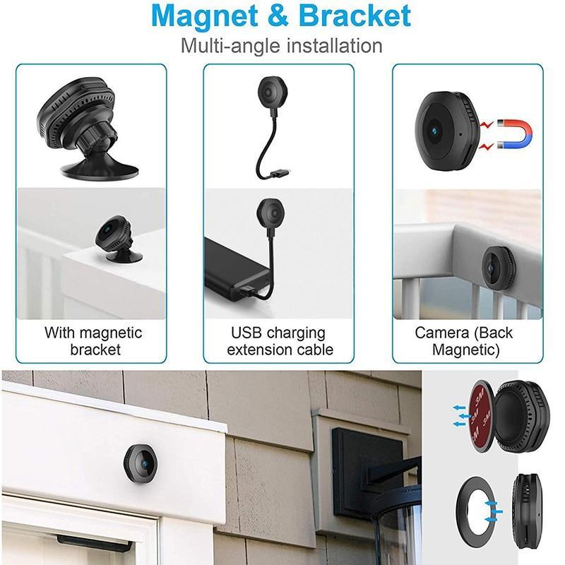 Nexara Mini Security Camera, 1080P HD, Night Vision, Two-Way Audio, 30 Feet