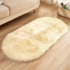 Marloft Fine Plush Faux Sheepskin Rug for Modern Living Spaces