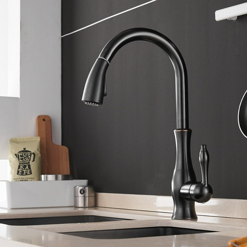 VelaFlow Durable Kitchen Faucet Featuring Pull-Out Spray