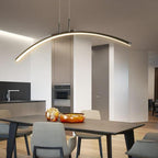 Lampu Gantung Gaya Nordic Dengan Lengkungan Untuk Ruang Makan Lampu Kristal Scandinavia