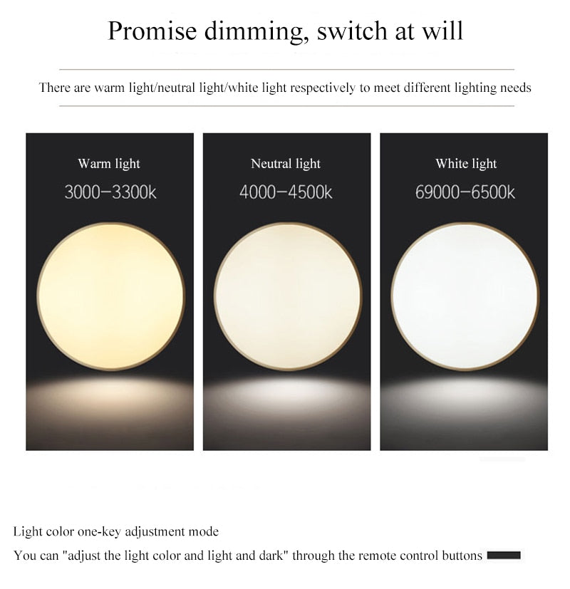 Zentra TriLight Deckenleuchte mit drei Farben für Aufputzmontage