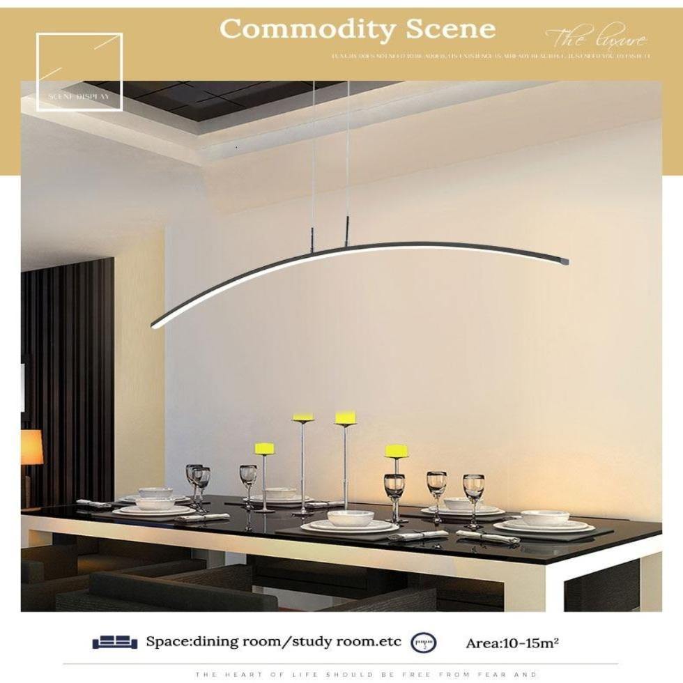 Lampu Gantung Gaya Nordic Dengan Lengkungan Untuk Ruang Makan Lampu Kristal Scandinavia