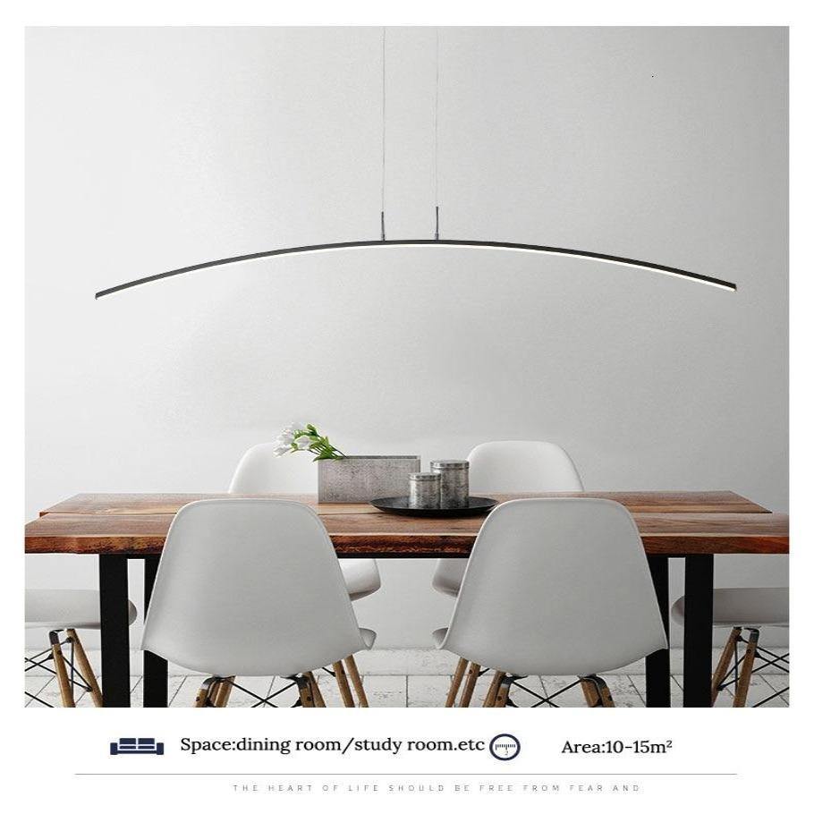 Lampu Gantung Gaya Nordic Dengan Lengkungan Untuk Ruang Makan Lampu Kristal Scandinavia