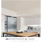 Lampu Gantung Gaya Nordic Dengan Lengkungan Untuk Ruang Makan Lampu Kristal Scandinavia
