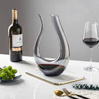 Luminara Aerating Crystal Wine Decanter For Smooth Pour