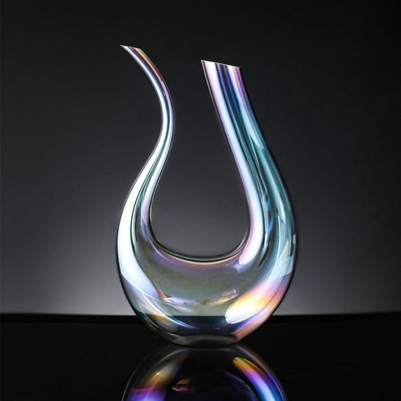 Decantador de vino de cristal aireador Luminara para vertido suave