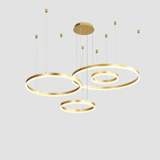 Lustre circulaire moderne LuxeGlow avec design infini