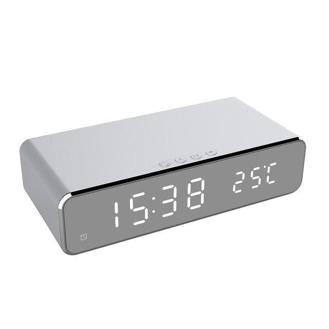 Réveil multifonction AstraLume ClockCharge avec chargeur sans fil