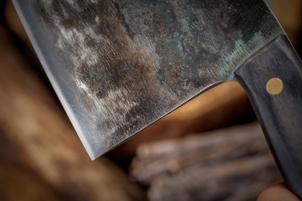 VantaForge koksmes met geharde koolstofstalen snede