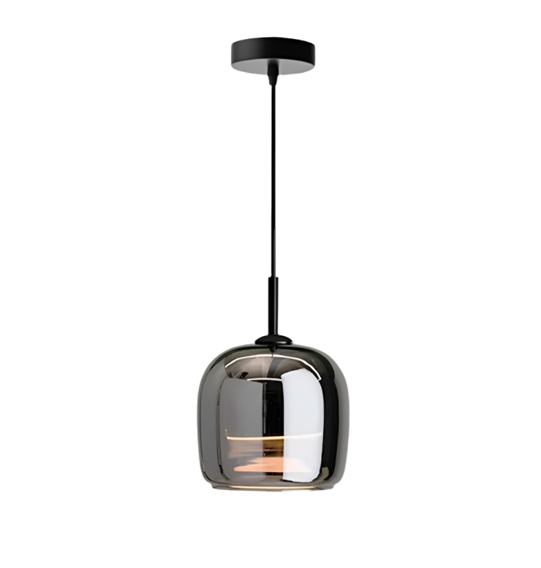 Arden Nordic Pendant Light With Smoky Glass For Kitchen Islands And Dining Areas