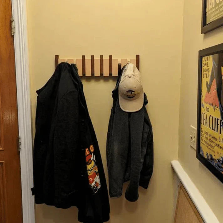Rak Kot Mantel Dinding Kayu Kaeluo Bertema Piano Untuk Topi dan Skarf