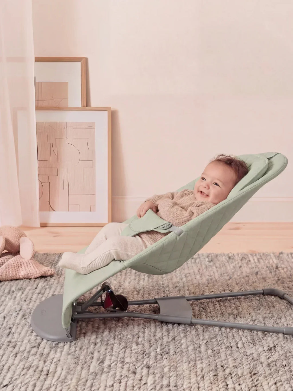 Foldable Ergonomic Baby Bouncer Seat