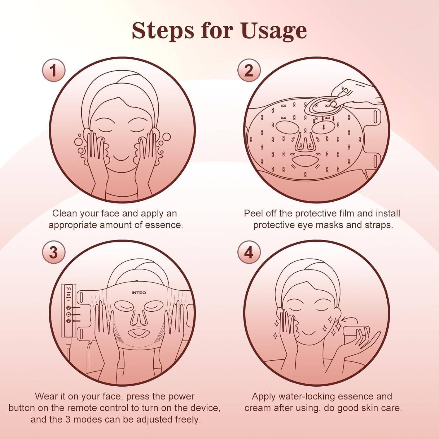 Glow Ritual – Hands-Free LED Light Therapy Mask for Radiant, Healthier-Looking Skin