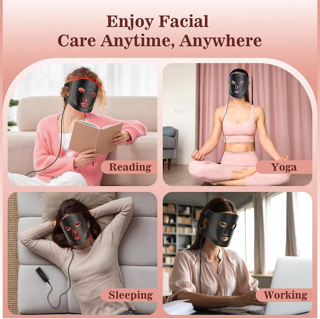 Glow Ritual – Hands-Free LED Light Therapy Mask for Radiant, Healthier-Looking Skin