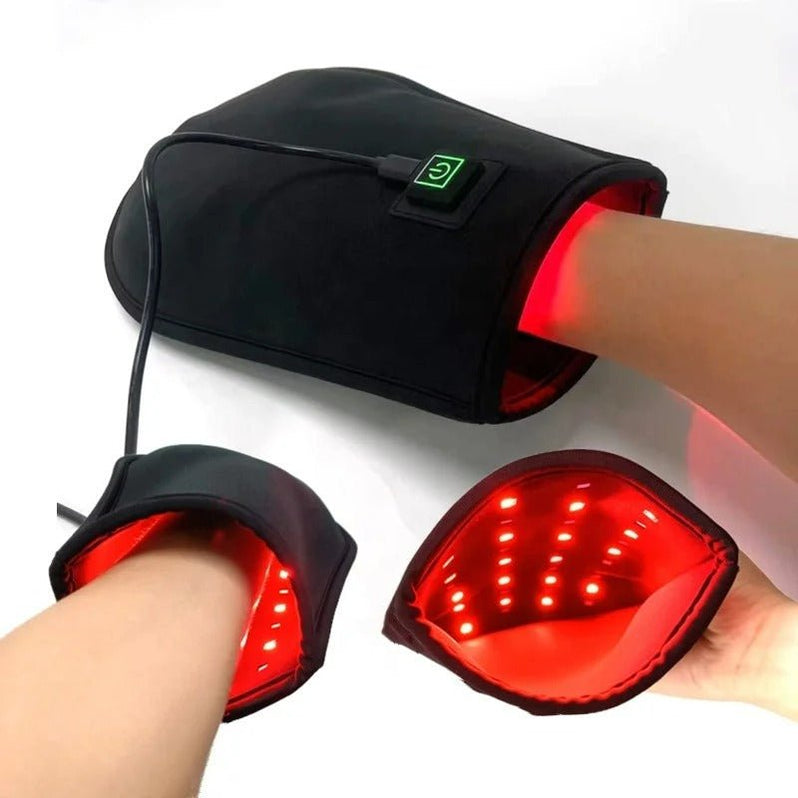 Mănușa Lumera pentru ameliorarea durerilor de mână și articulații folosind lumină roșie