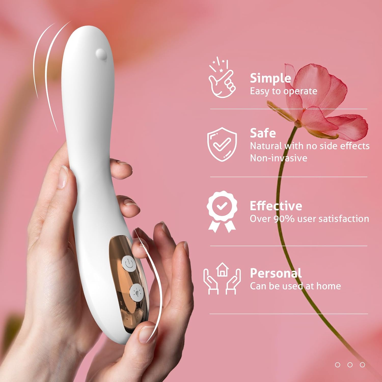 Intimate Wellness Light Therapy Device – Red, Blue & Yellow Light with Gentle Warming Care
