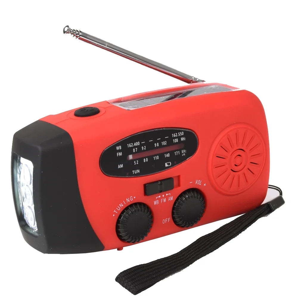 Radio Kecemasan Solar NovaPulse Dengan Bateri Dalaman Dan Lampu Suluh Berputar
