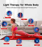 Red Light Therapy Mat With 1280 LED Beads 660nm And 850nm For Home Wellness