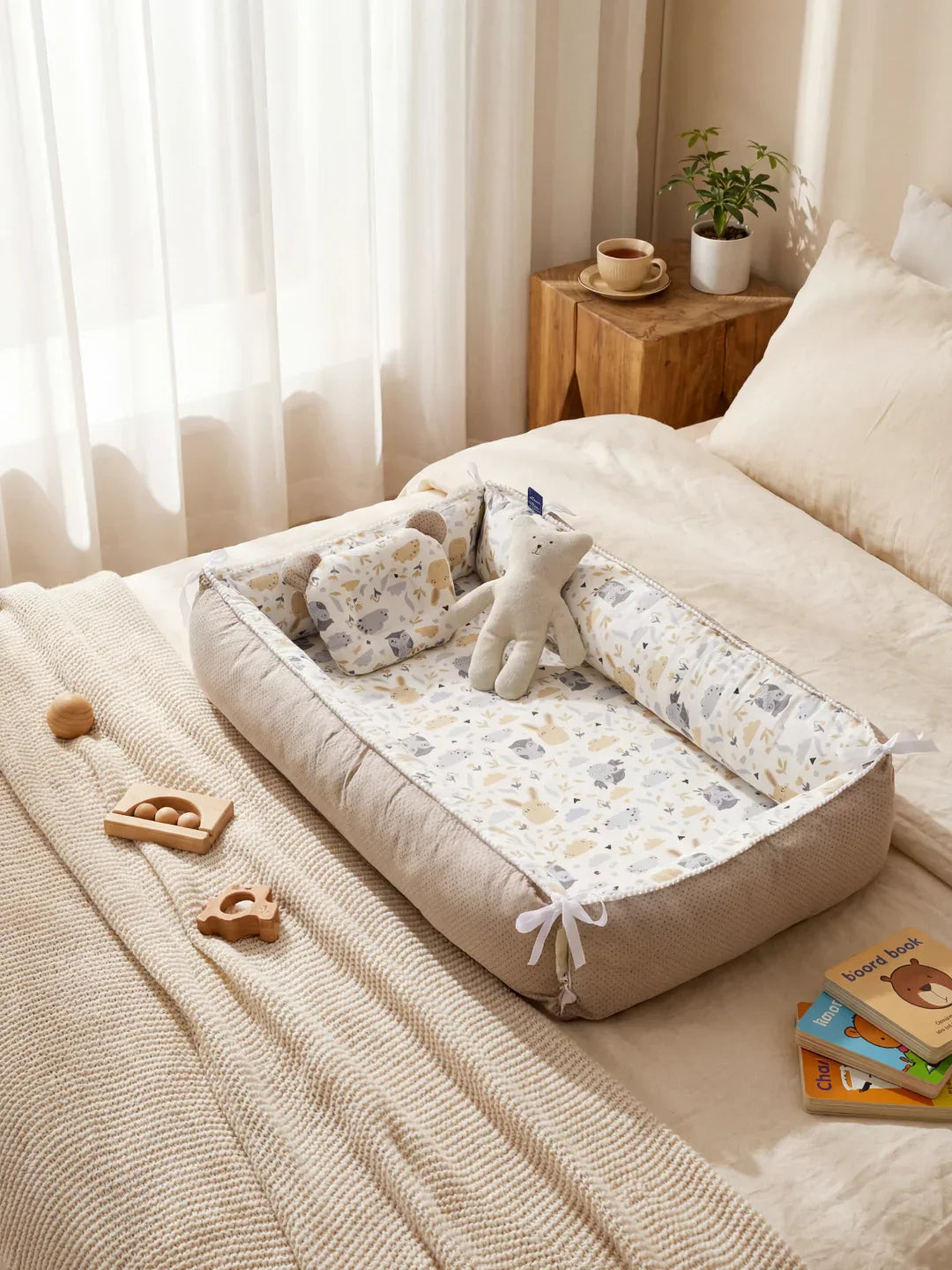 Extra-Long Baby Sleep Pod with Cervical Pillow