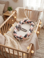 Breathable Bionic Baby Nest with Braided Bumper
