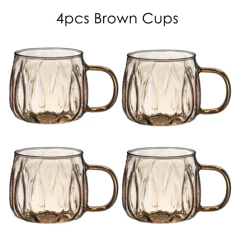 Set vintage de carafă și căni din sticlă Nova cu capac din oțel inoxidabil