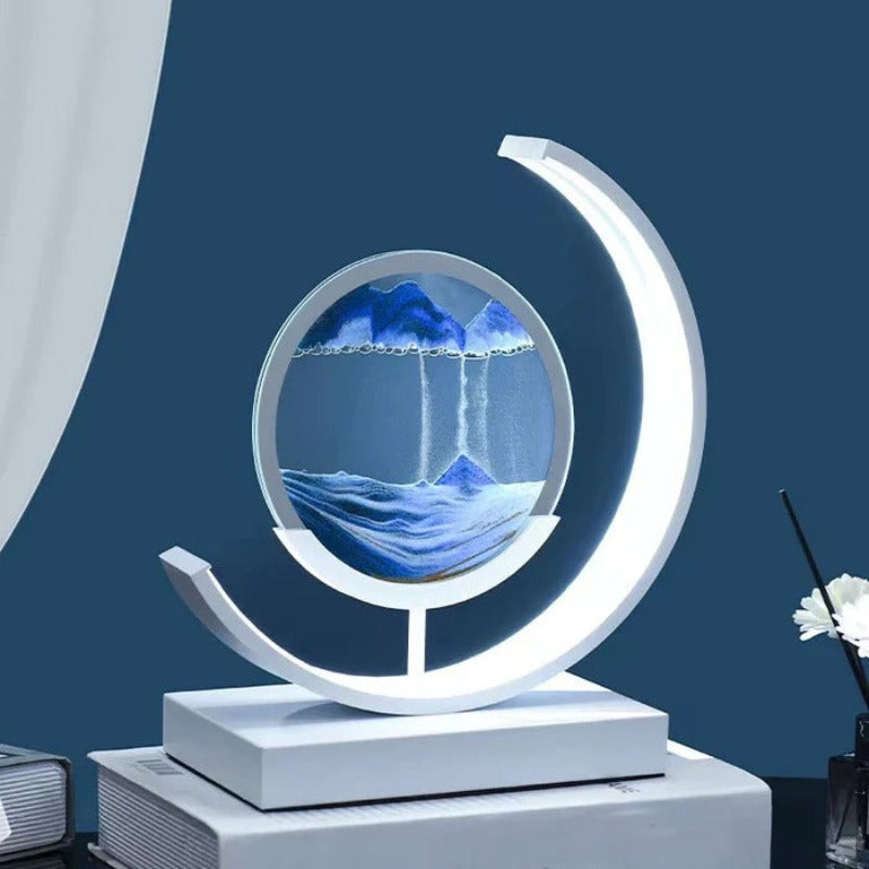 TerraGlow Sand Lamp Creates Tranquil Ambient Light Sculpture