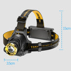 ApexVolt Pro 990000LM otsalamppu ladattava taktinen valo
