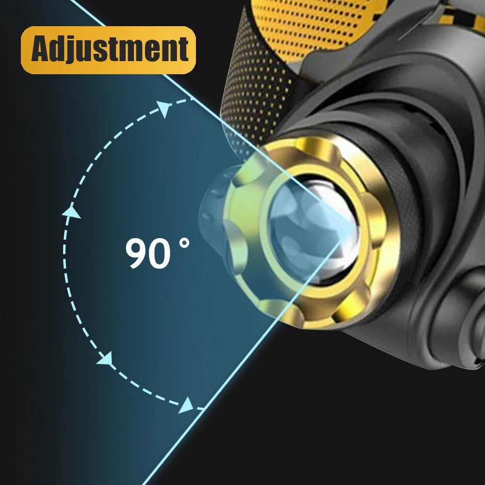 ApexVolt Pro 990000LM otsalamppu ladattava taktinen valo