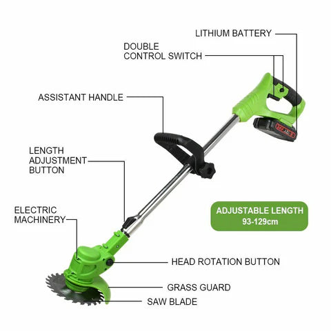 VoltEdge 24V Kablosuz Çim Biçme Makinesi 18.000 RPM