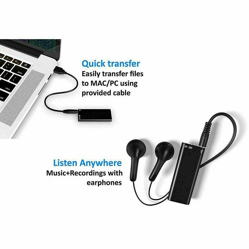 Registratore Vocale Discreto Lumen Mini, Dispositivo Audio Ultra Compatto da 8GB