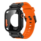 Rovelo Metal Ultra-etui med fluoro-rem til Apple Watch 4 til 9 SE