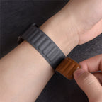 Kerrin Magnetic Leather Link Band Compatible With Apple Watch