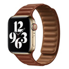 Kerrin Magnetic Leather Link Band Compatible With Apple Watch