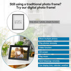 10,1-tommer WiFi-fotoframe med 1080p touchskærm til familier