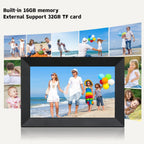 10,1-tommer WiFi-fotoframe med 1080p touchskærm til familier