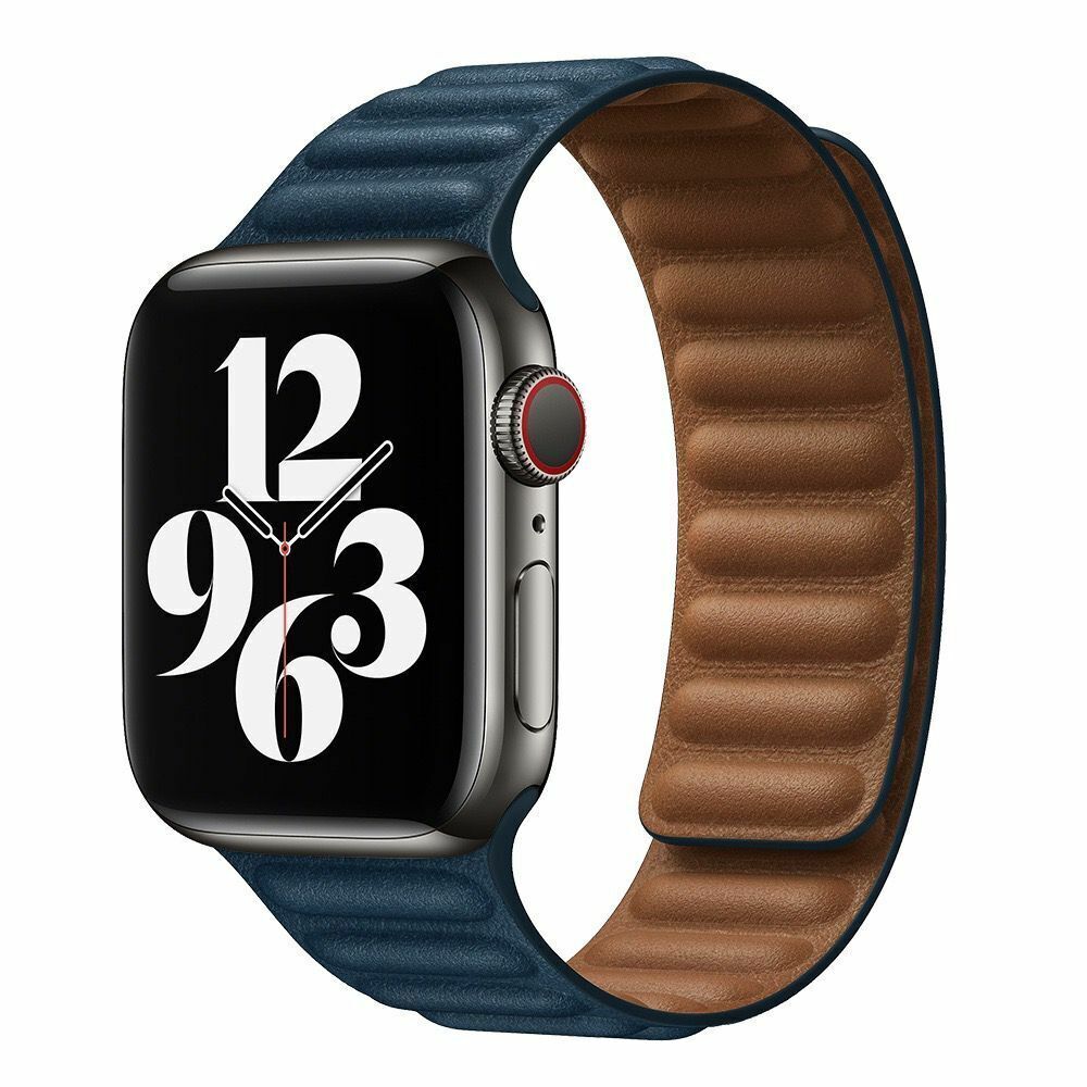 Kerrin Magnetic Leather Link Band Compatible With Apple Watch