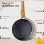 12-Piece Granite Nonstick Cookware Set For Home Chefs