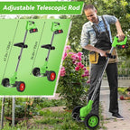VerdaPro 24V Cordless Trimmer For Lawn Edges 18,000 RPM