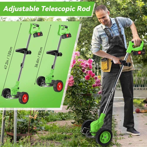VerdaPro 24V Cordless Trimmer For Lawn Edges 18,000 RPM